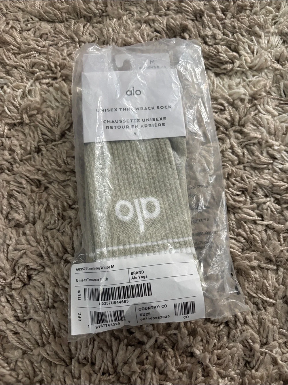 ALO Yoga Unisex Throwback Sock